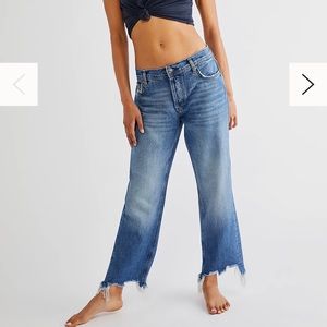 Free People Maggie Mid-Rise Straight-Leg Jean